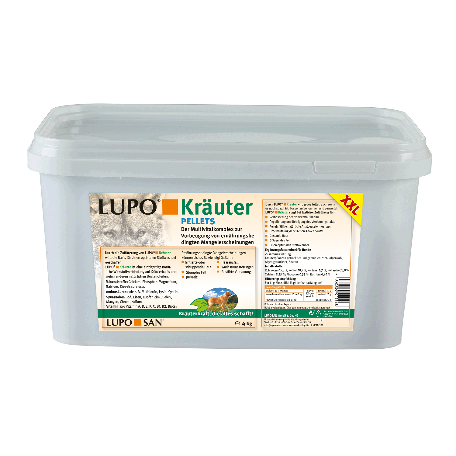 LUPO Kräuter Pellets 4000 g