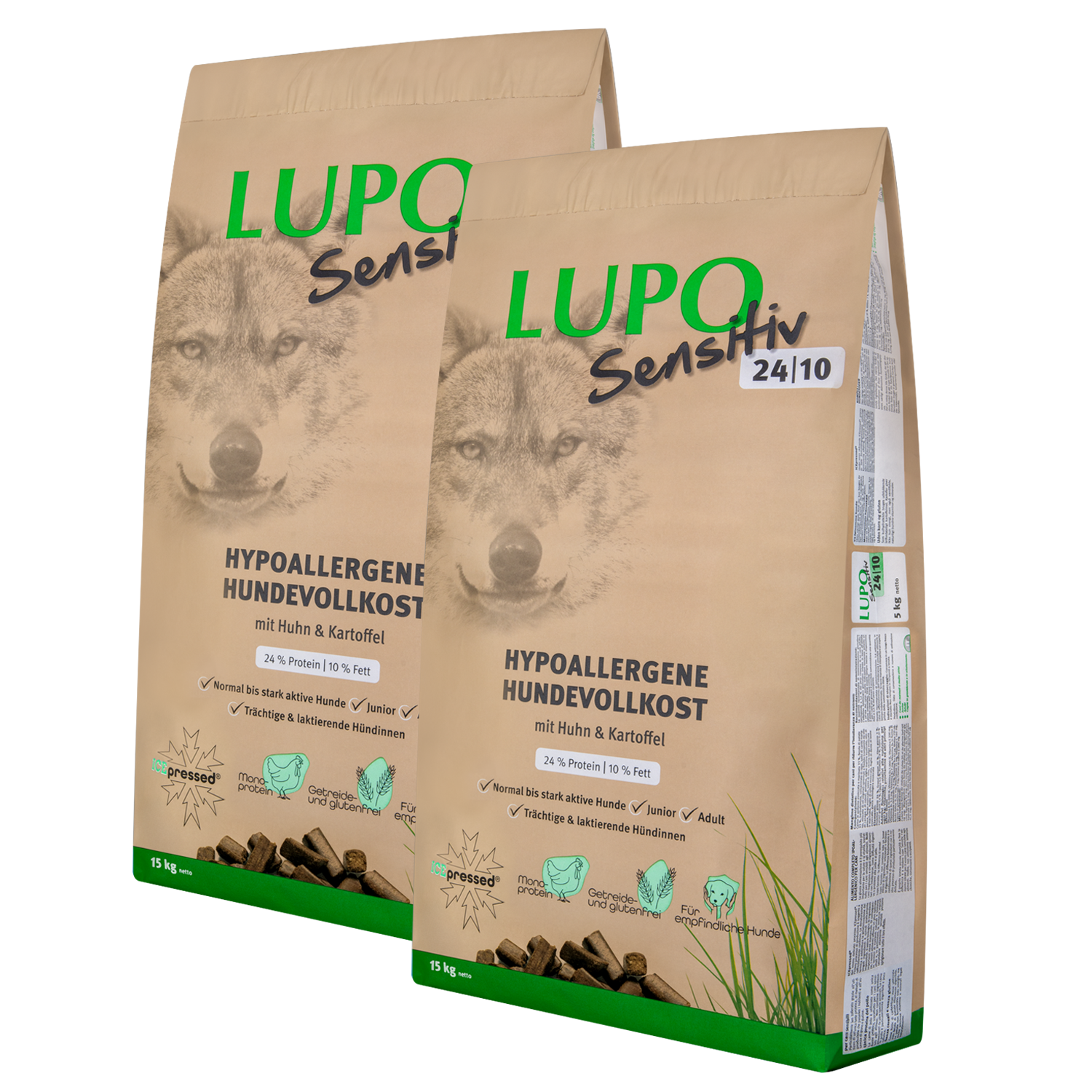 Doppelpack Markus-Mühle LUPO Sensitiv 24/10 15 kg