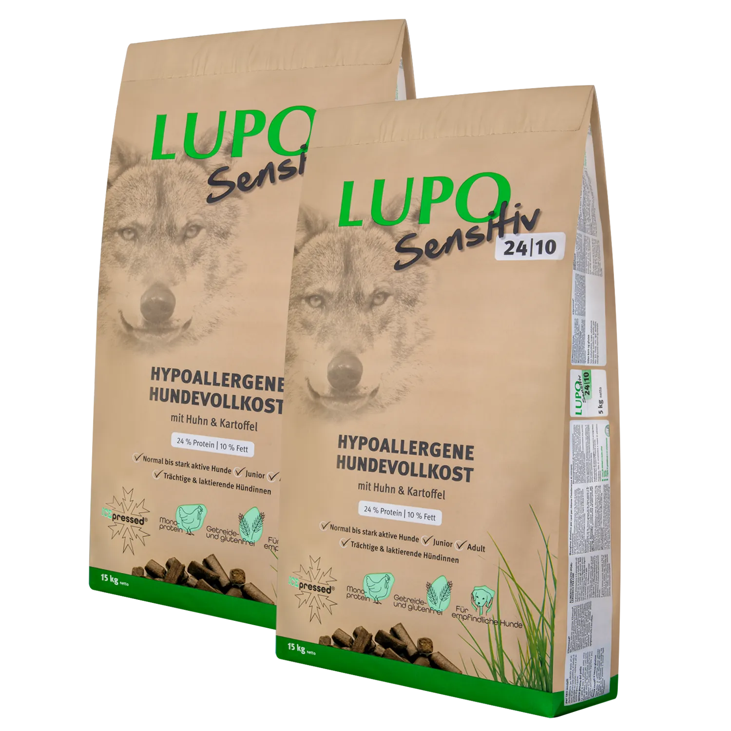 Doppelpack Markus-Mühle LUPO Sensitiv 24/10 15 kg