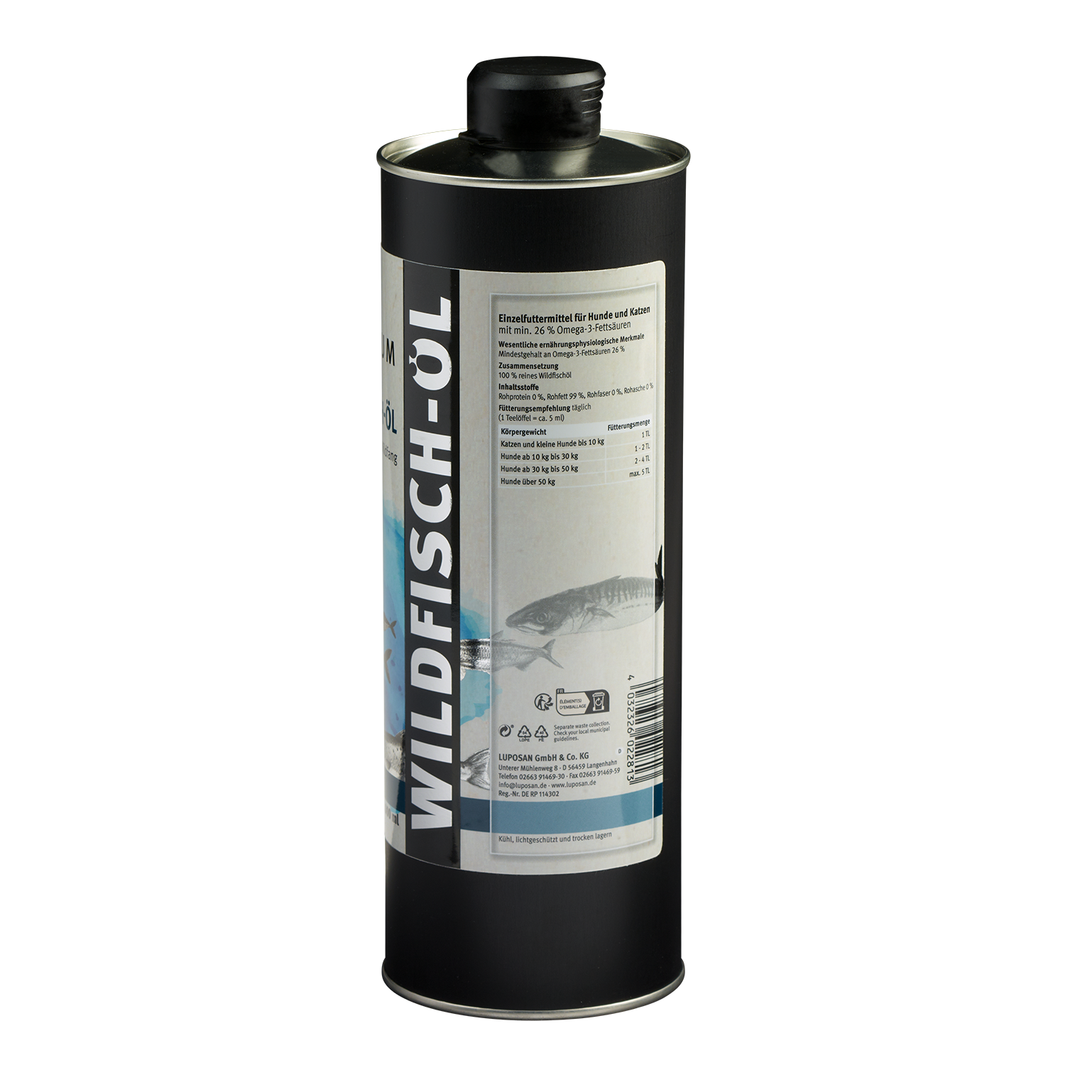 LUPO Premium Wildfisch-Öl 1000 ml