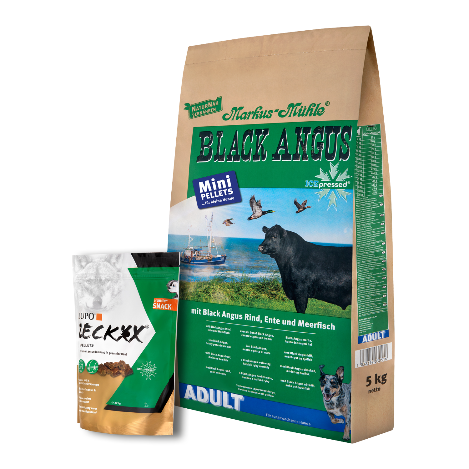 Saison-Paket: Black Angus Mini 5 kg + ZECKXX 325g