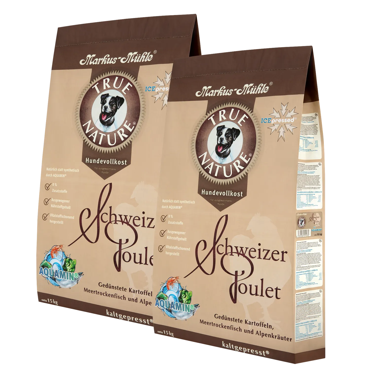 Doppelpack Markus-Mühle TRUE NATURE 15 kg 