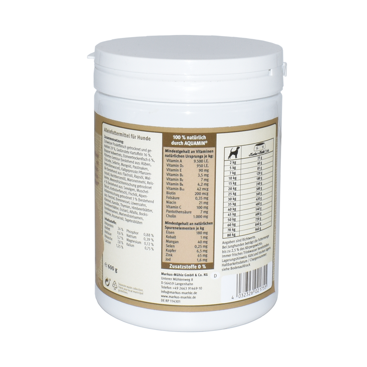 Schnupperangebot Markus-Mühle TRUE NATURE 600 g Schnupperangebot Markus-Mühle TRUE NATURE 600 g