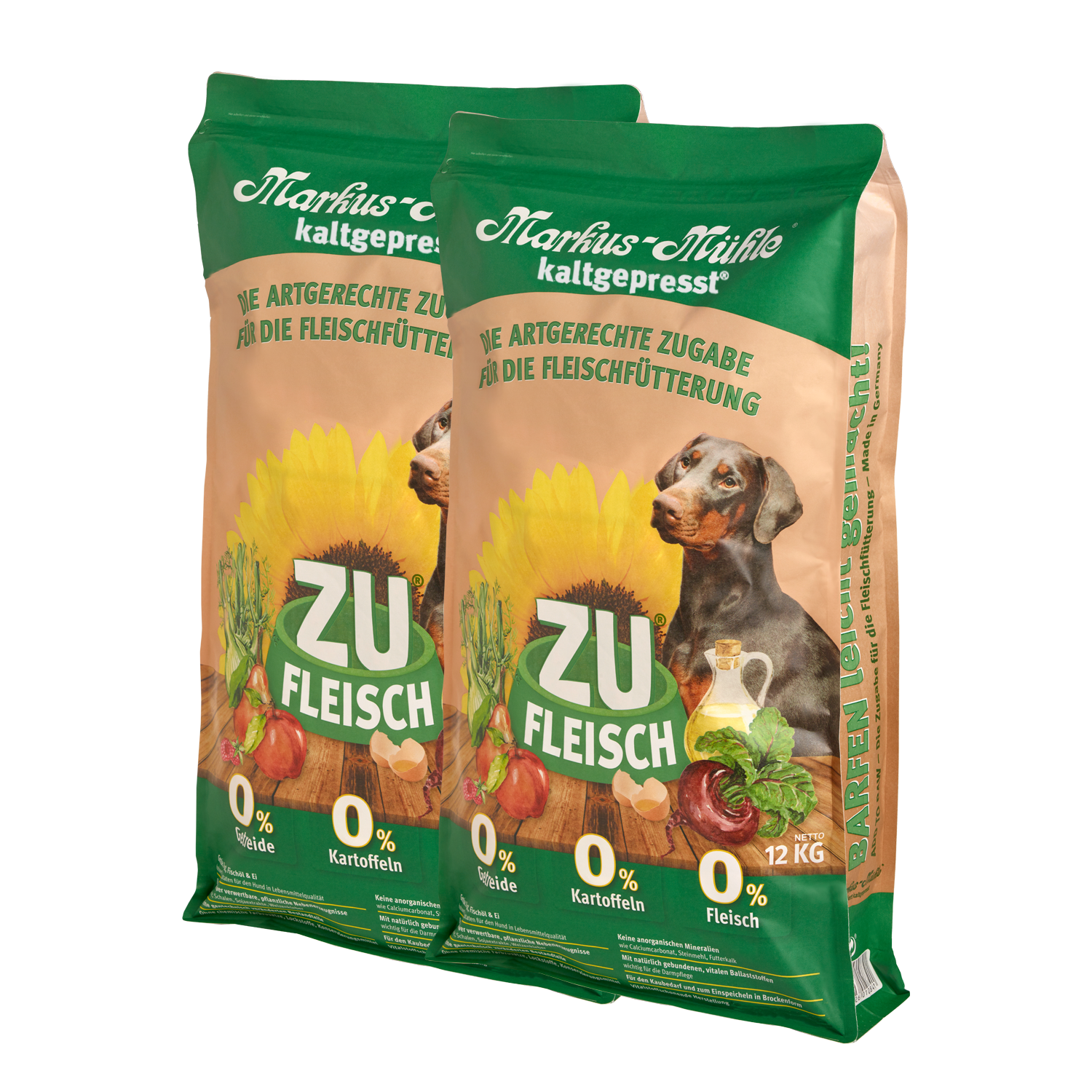 Doppelpack Markus-Mühle ZUFLEISCH 12 kg