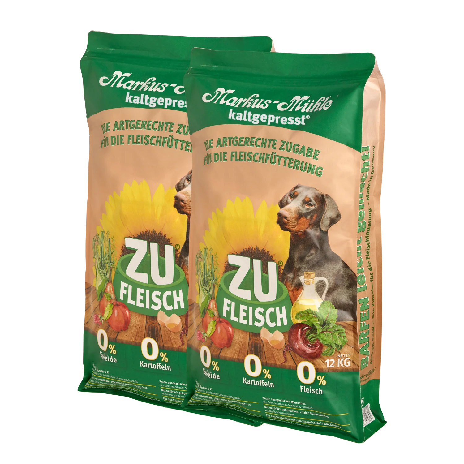 Doppelpack Markus-Mühle ZUFLEISCH 12 kg
