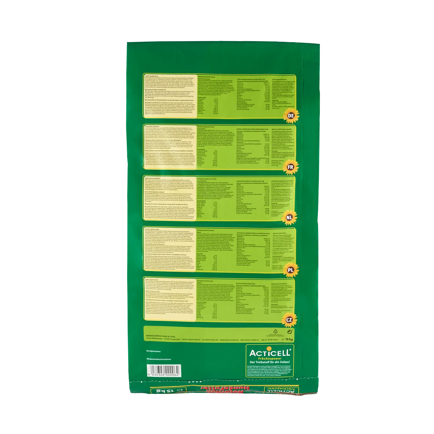 NaturNah Hundefutter 15 kg
