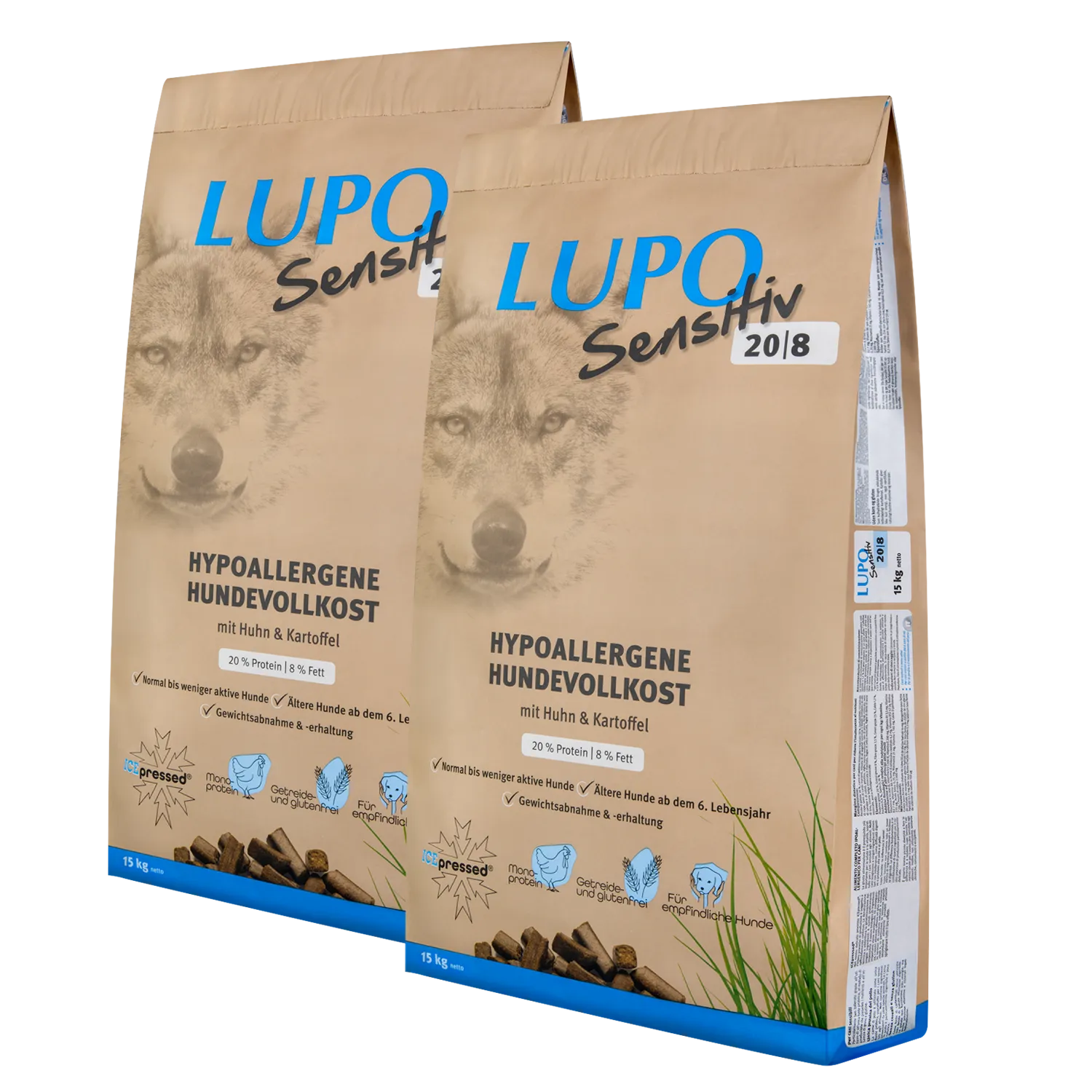 Doppelpack Markus-Mühle LUPO Sensitiv 20/8 15 kg