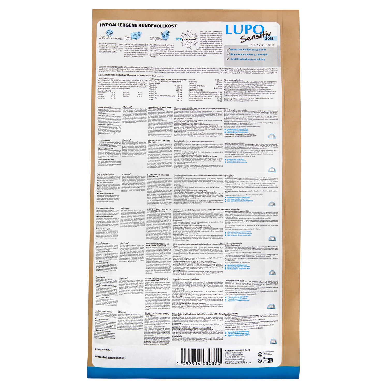 LUPO Sensitiv 20/8 15 kg