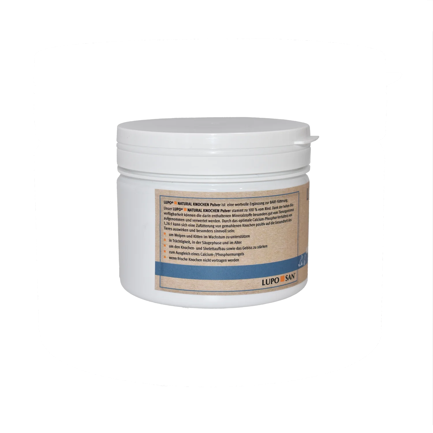 LUPO NATURAL BARF Knochen Pulver 450 g 