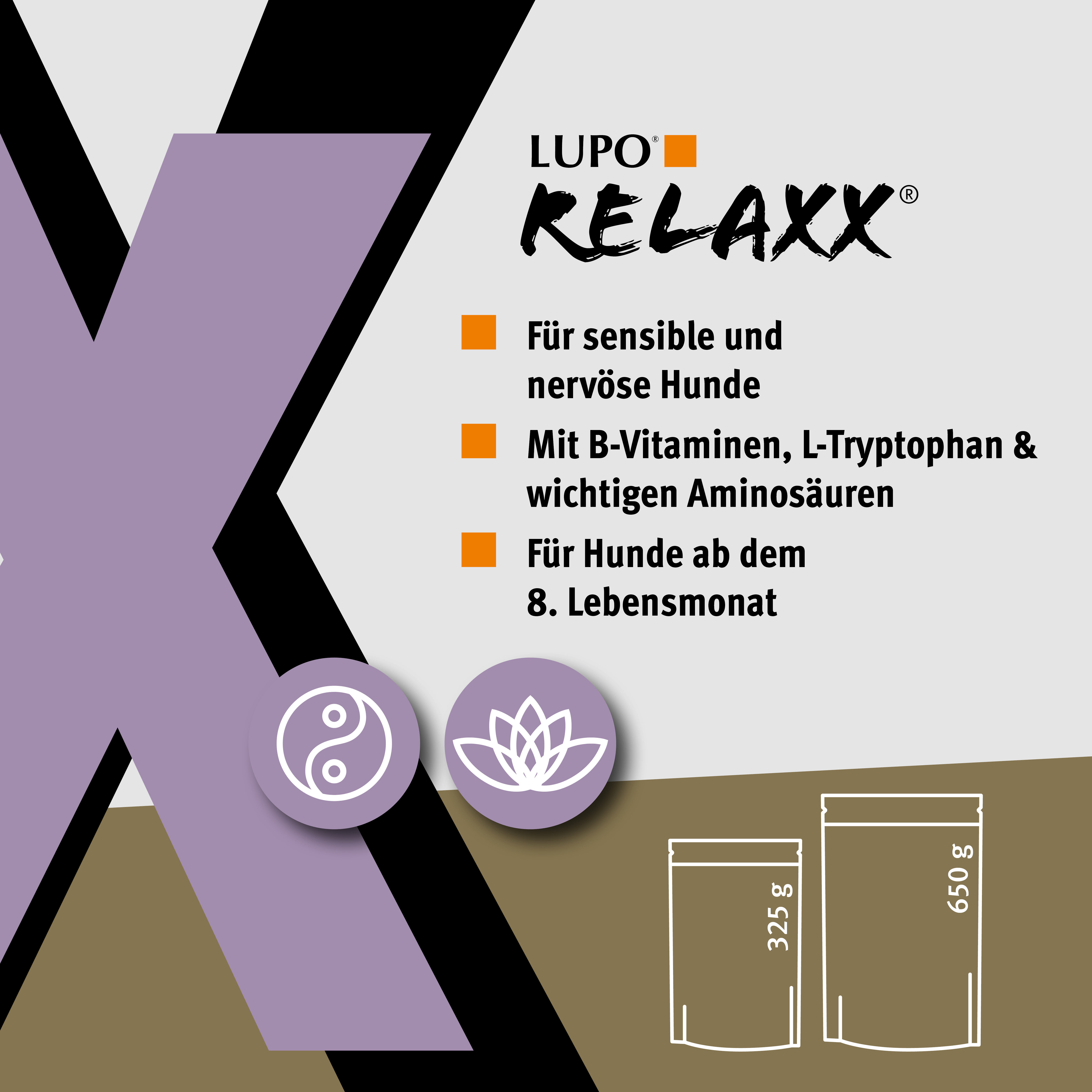 LUPO RELAXX Snack für Hunde 650 g LUPO RELAXX Snack für Hunde 650 g