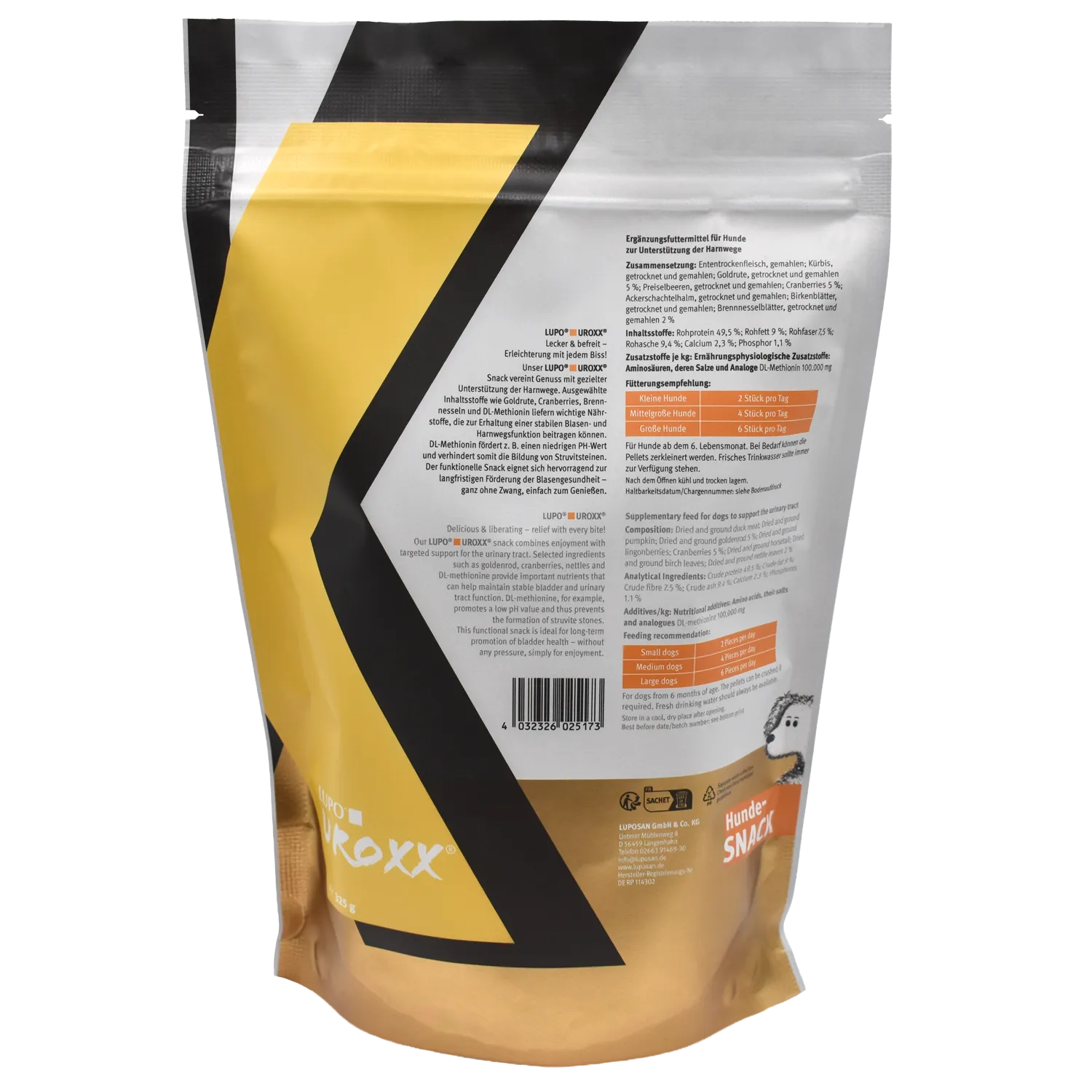LUPO UROXX Snack für Hunde 325 g