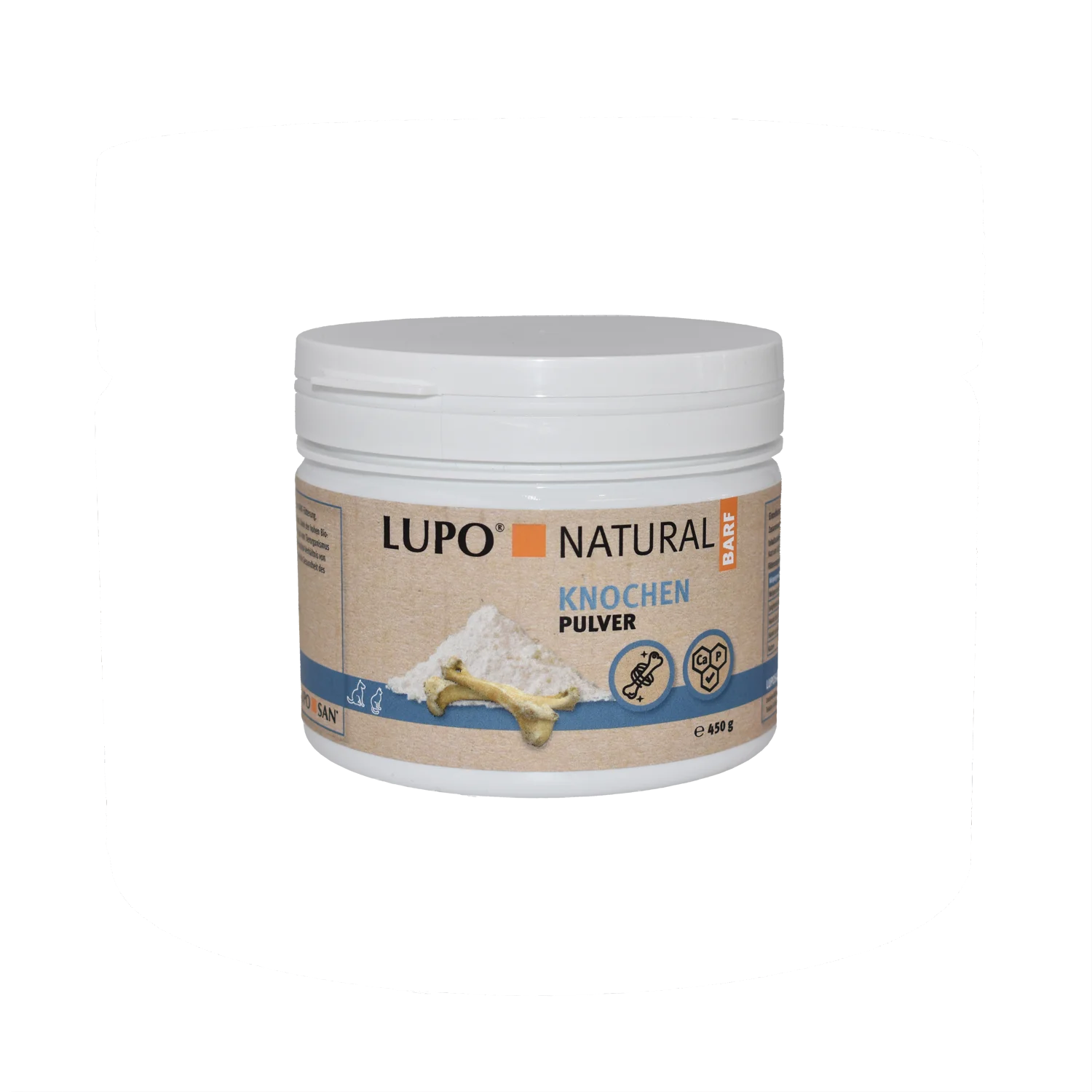 LUPO NATURAL BARF Knochen Pulver 450 g 