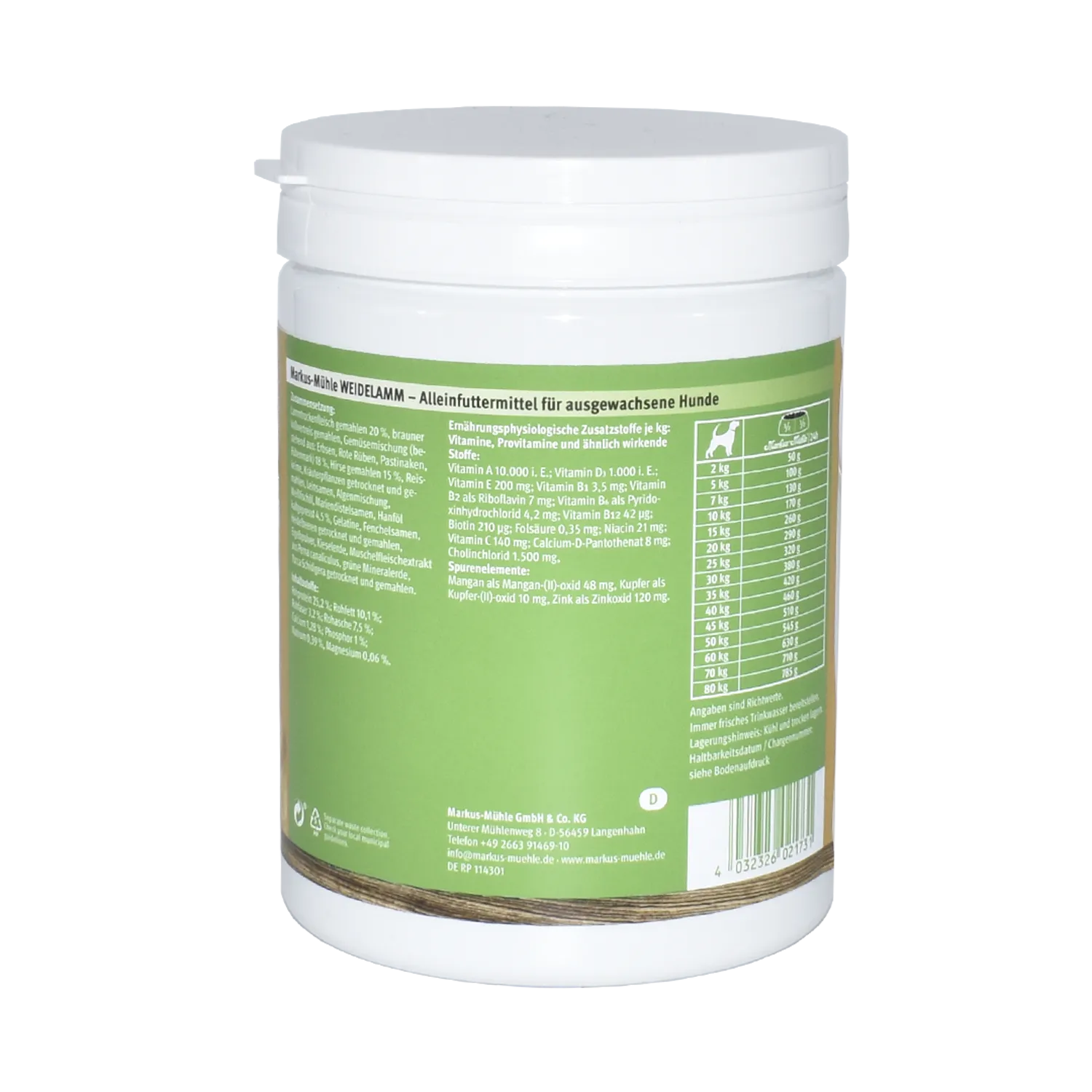 Schnupperangebot Markus-Mühle WEIDELAMM 600 g