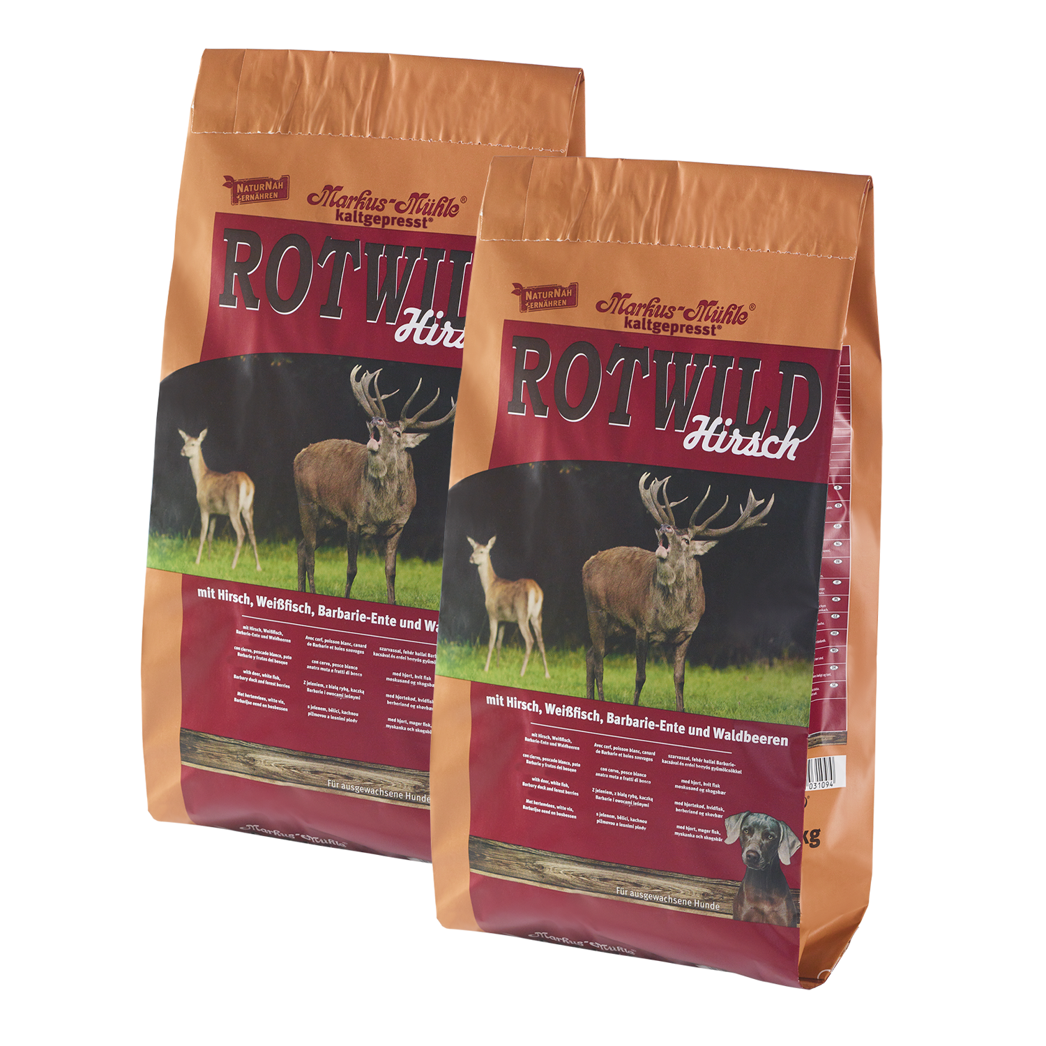 Doppelpack Markus-Mühle Rotwild 15 kg