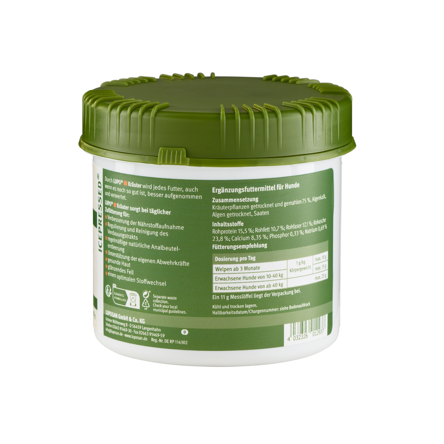 LUPO Kräuter Pellets 375 g