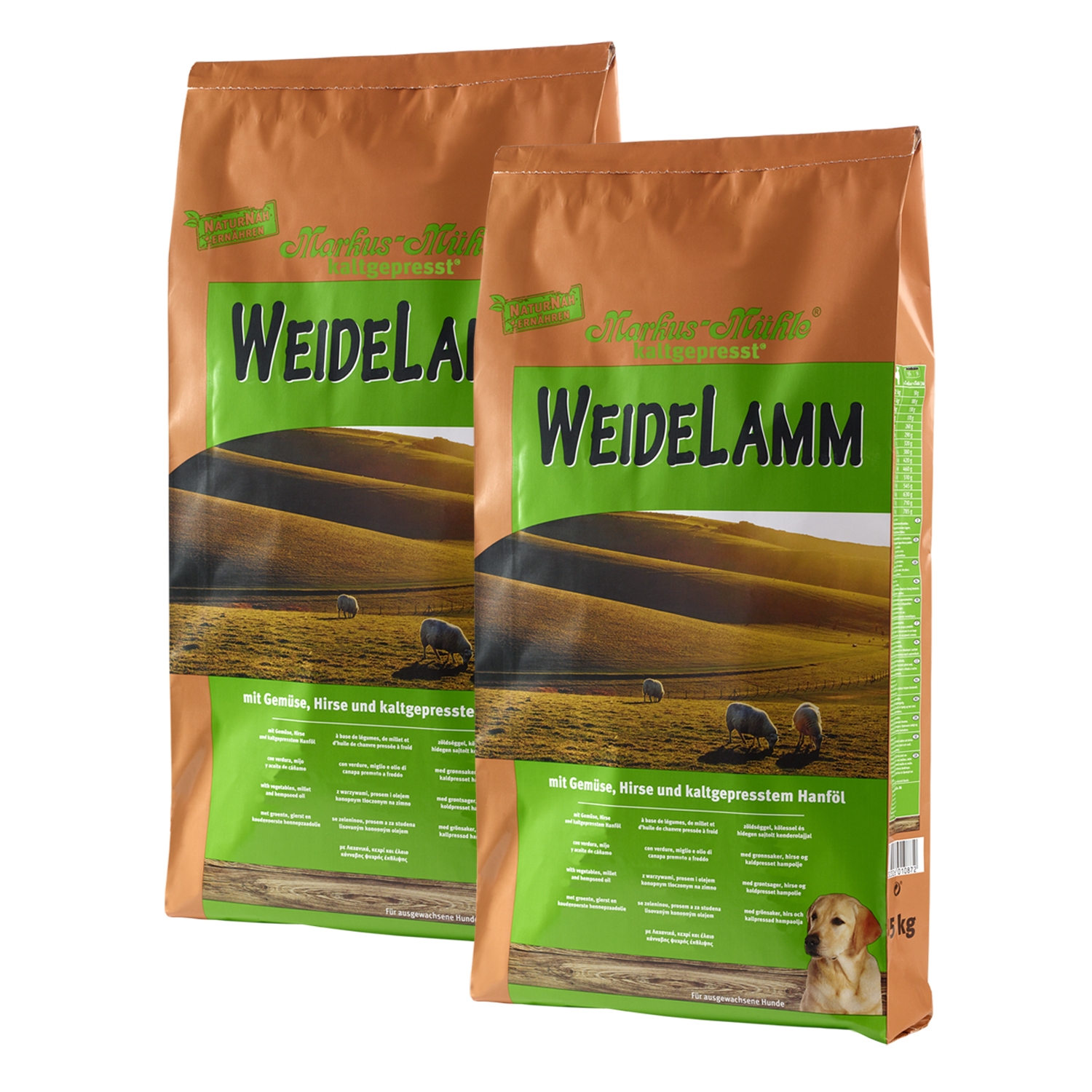 Doppelpack Markus-Mühle WEIDELAMM 15 kg