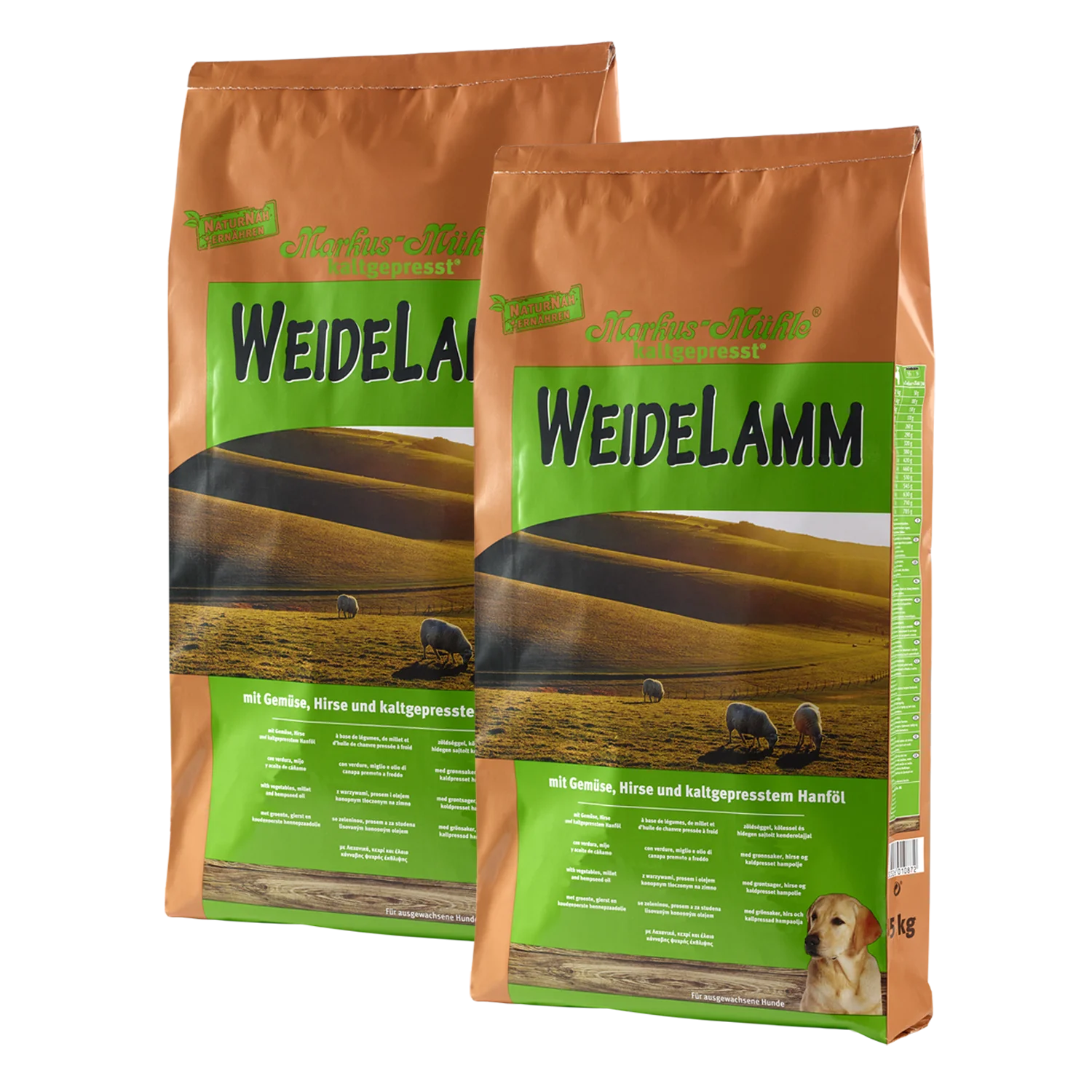 Doppelpack Markus-Mühle WEIDELAMM 15 kg