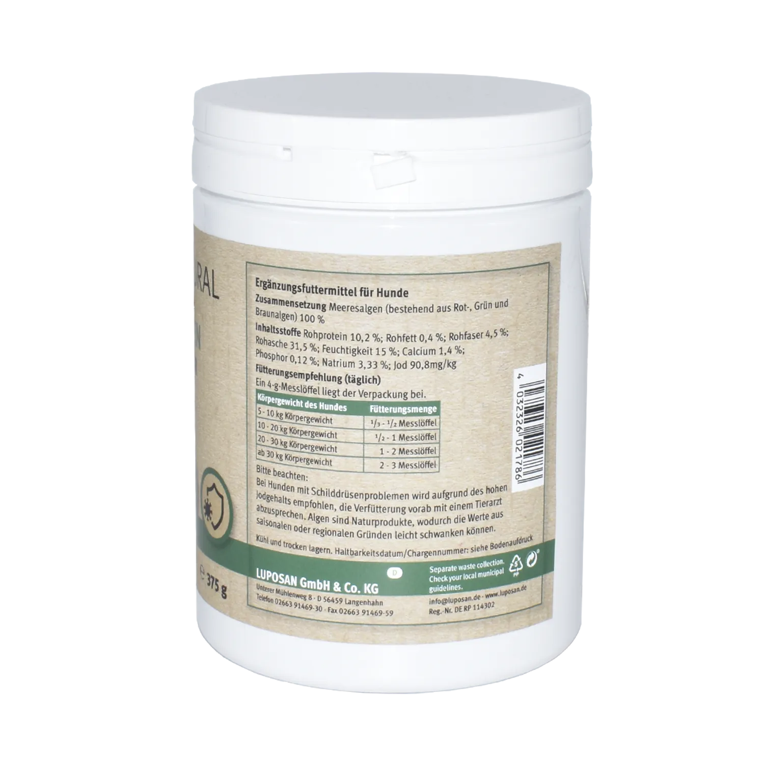 LUPO NATURAL Algen - Vitalstoffe aus Rot-, Grün- und Braunalgen