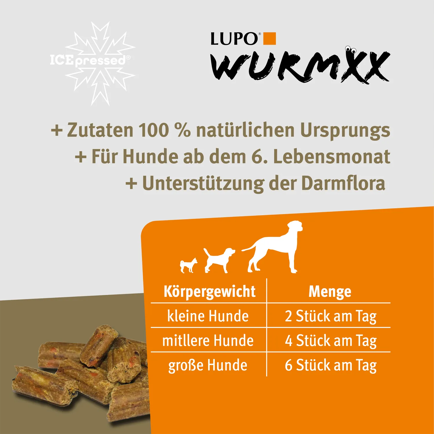 LUPO WURMXX Snack für Hunde 325 g