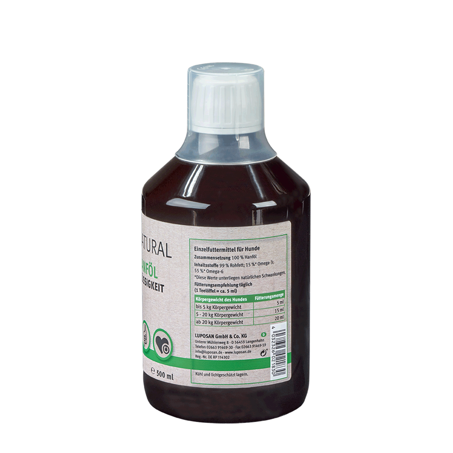LUPO NATURAL Hanföl 500 ml