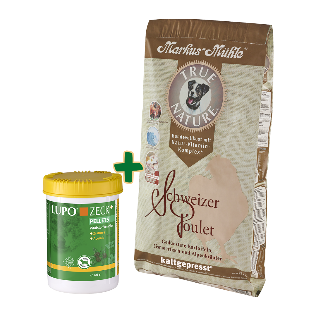 Saison-Paket Markus-Mühle TRUE NATURE 15 kg + LUPO Zeck+ 675g