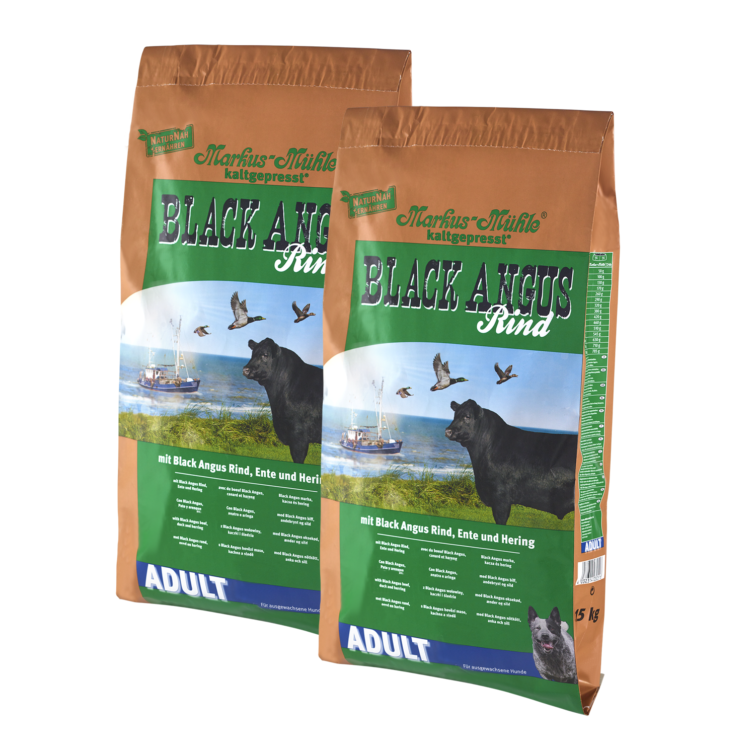 Doppelpack Markus-Mühle BLACK ANGUS ADULT 15 kg
