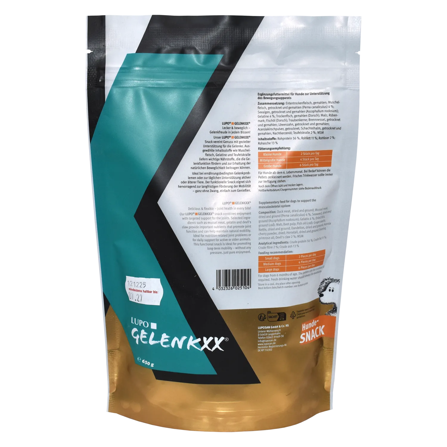 LUPO GELENKXX Snack für Hunde 650 g