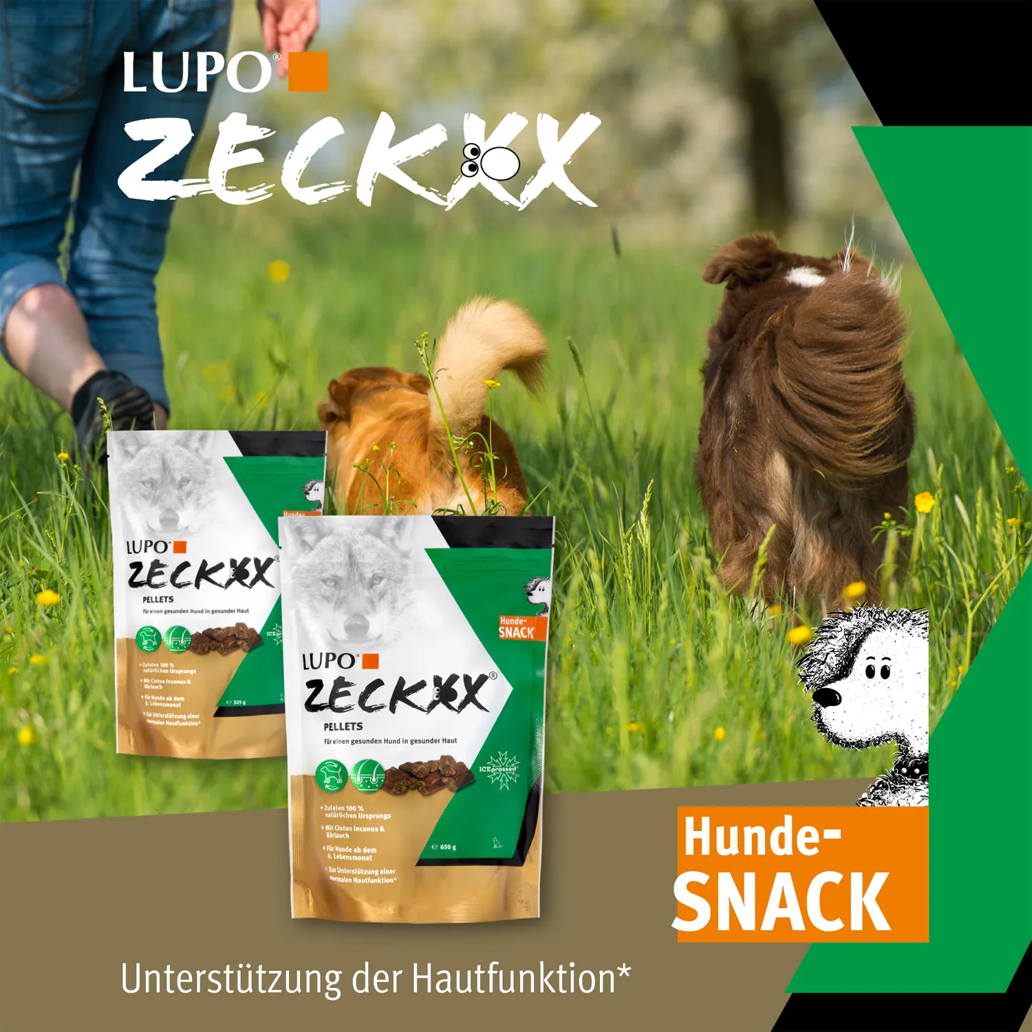 LUPO ZECKXX Snack für Hunde 650 g
