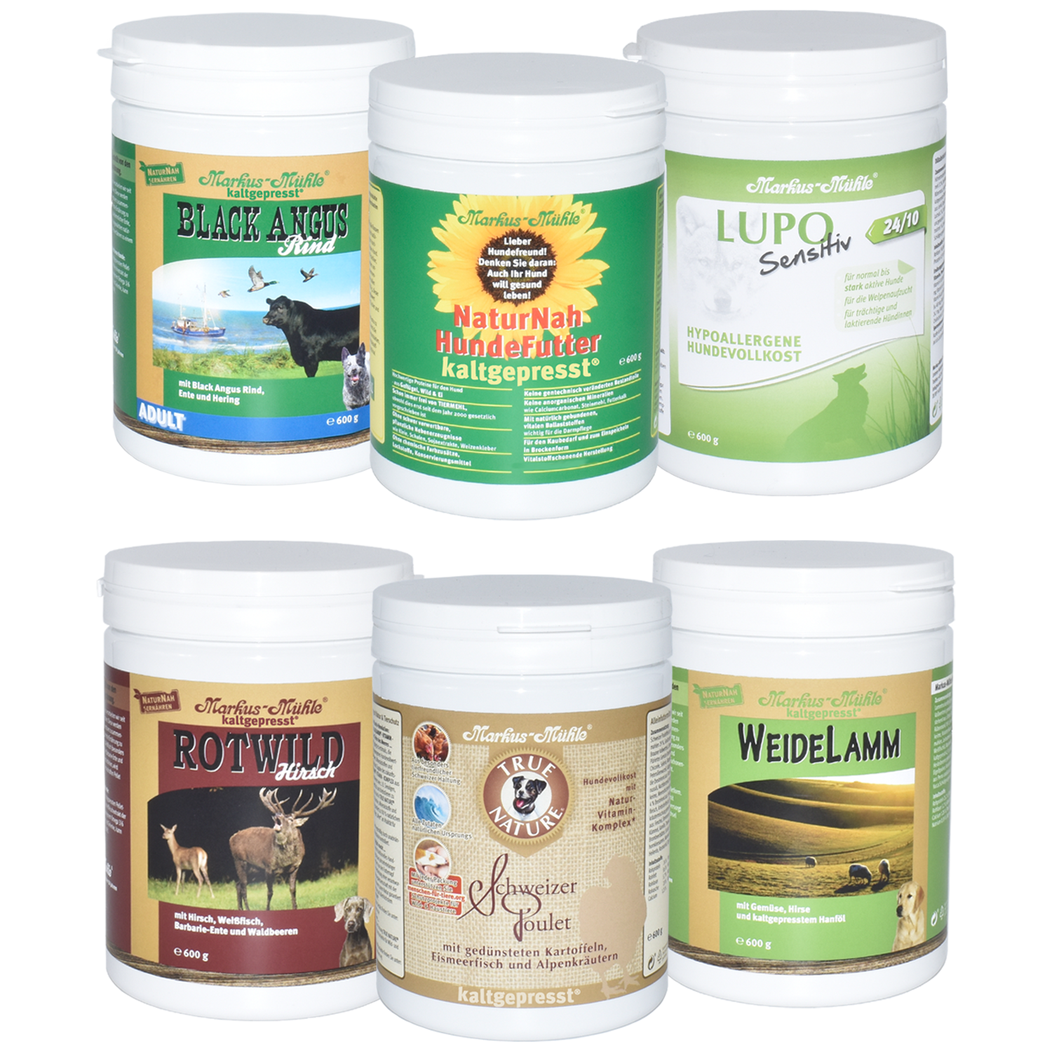 Markus-Mühle Schnupper-Set 6 x je 600 g