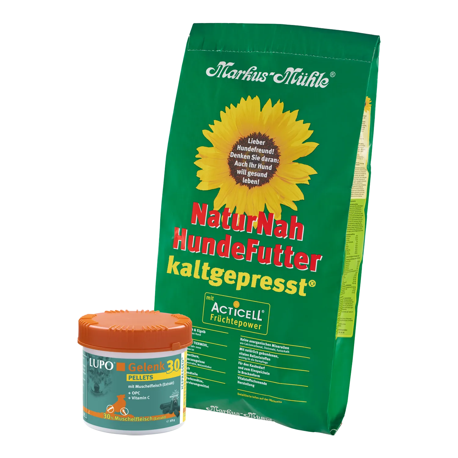 Bestseller-Paket Markus-Mühle NaturNah 15 kg + LUPO Gelenk 30 375 g