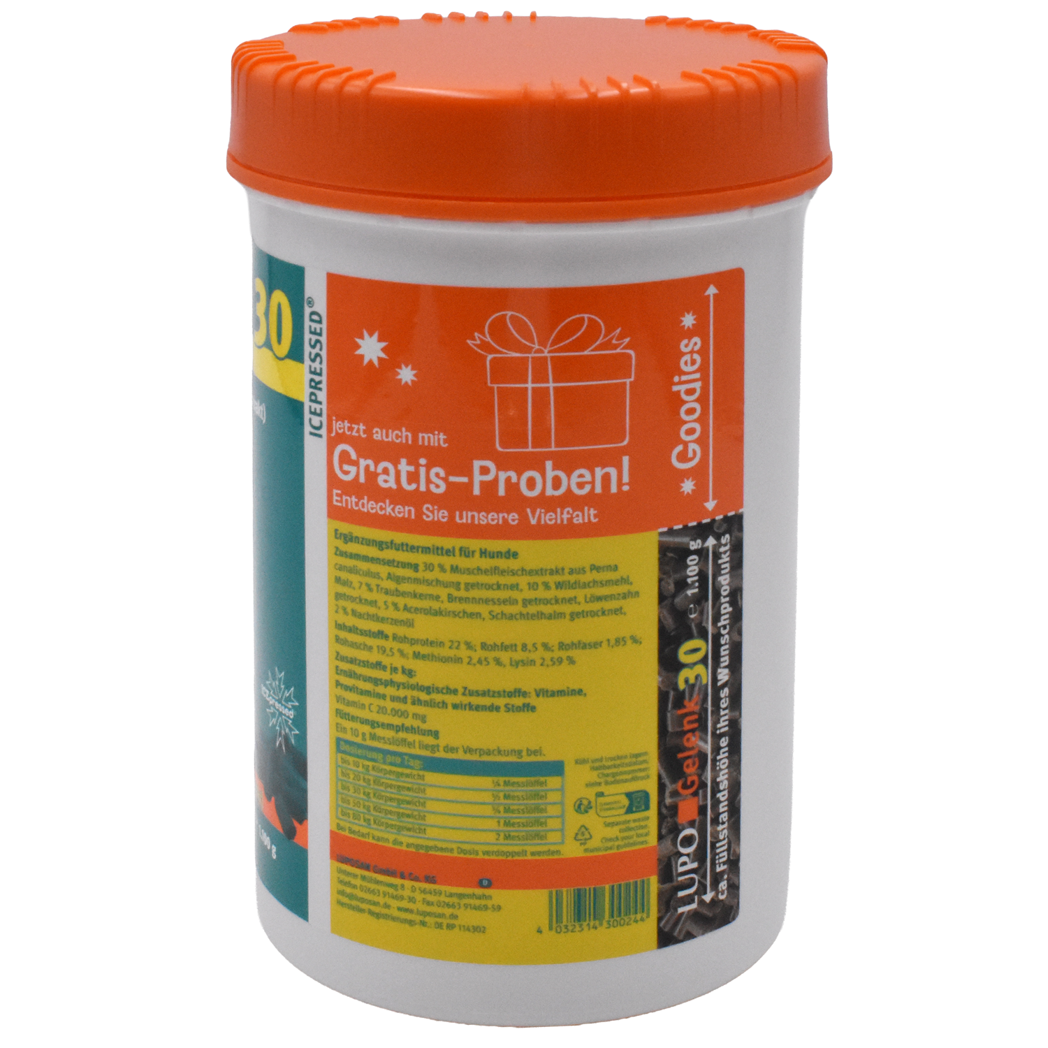 LUPO GELENK 30 in der Vorteilsdose mit SnackXX