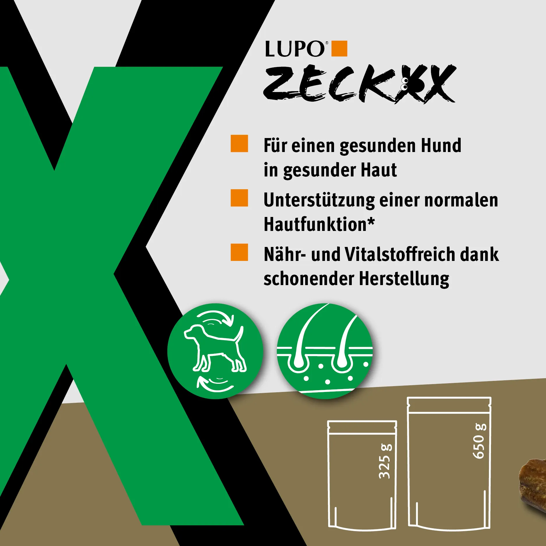 LUPO ZECKXX Snack für Hunde 650 g