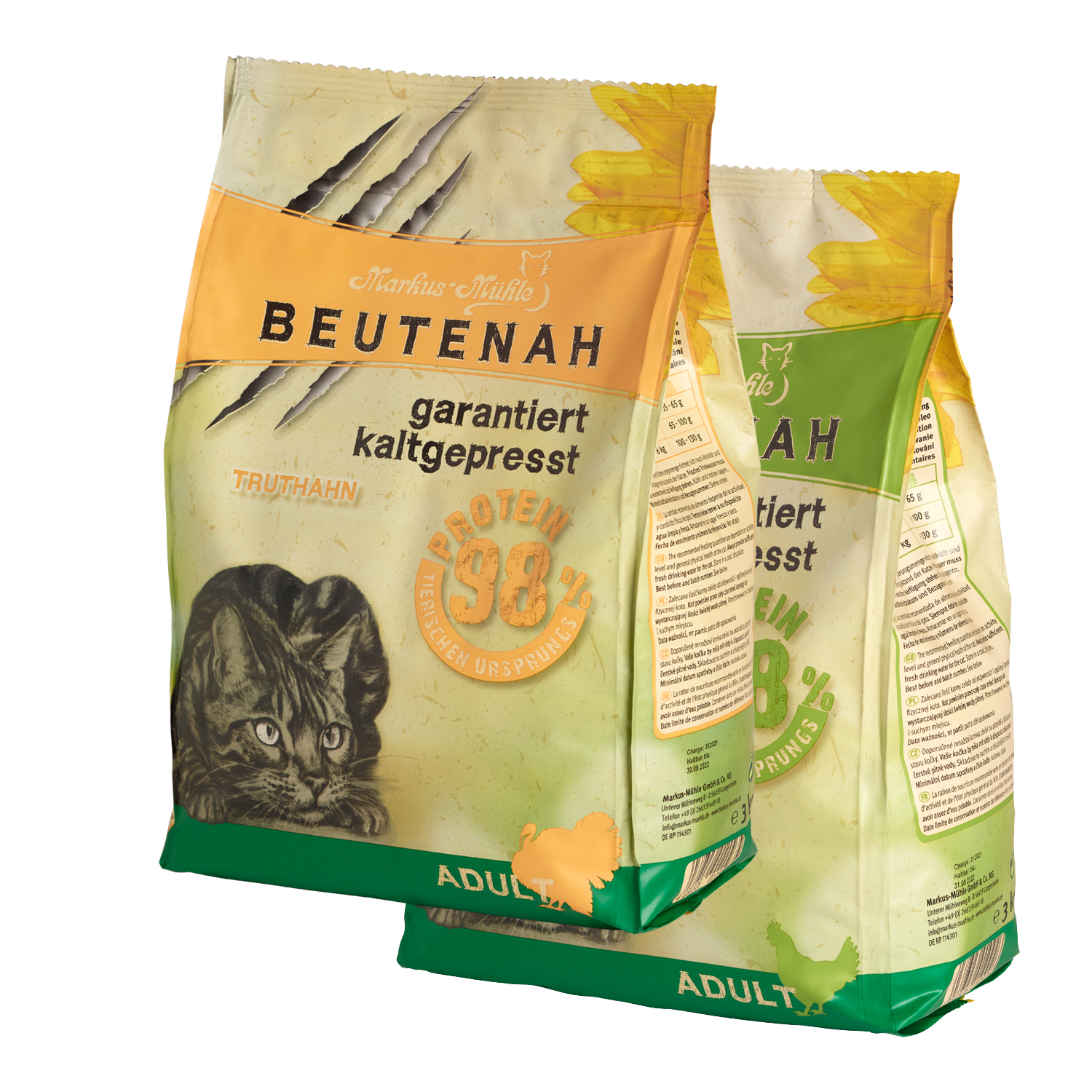 Doppelpack Markus-Mühle BEUTENAH Huhn & Truthahn je 3 kg