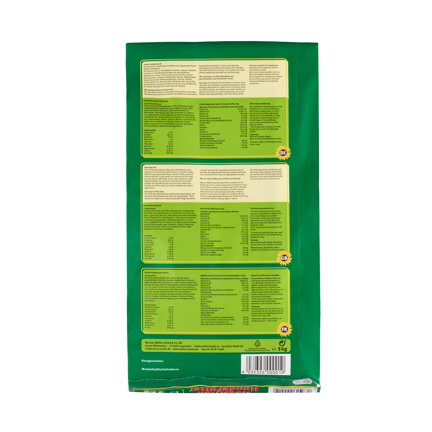 NaturNah Hundefutter 5 kg