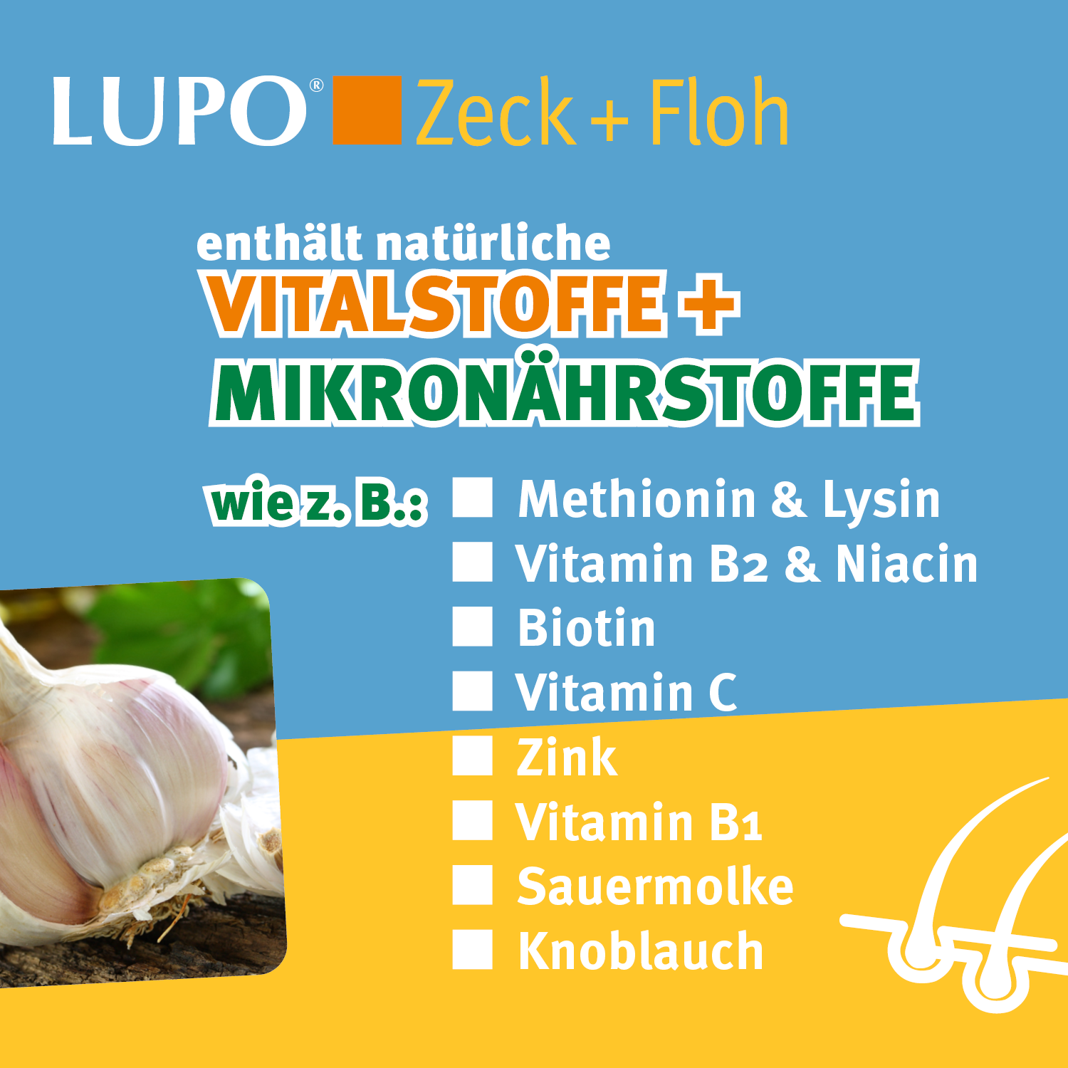 Saison-Paket Markus-Mühle TRUE NATURE 15 kg + LUPO Zeck+ Floh 600g
