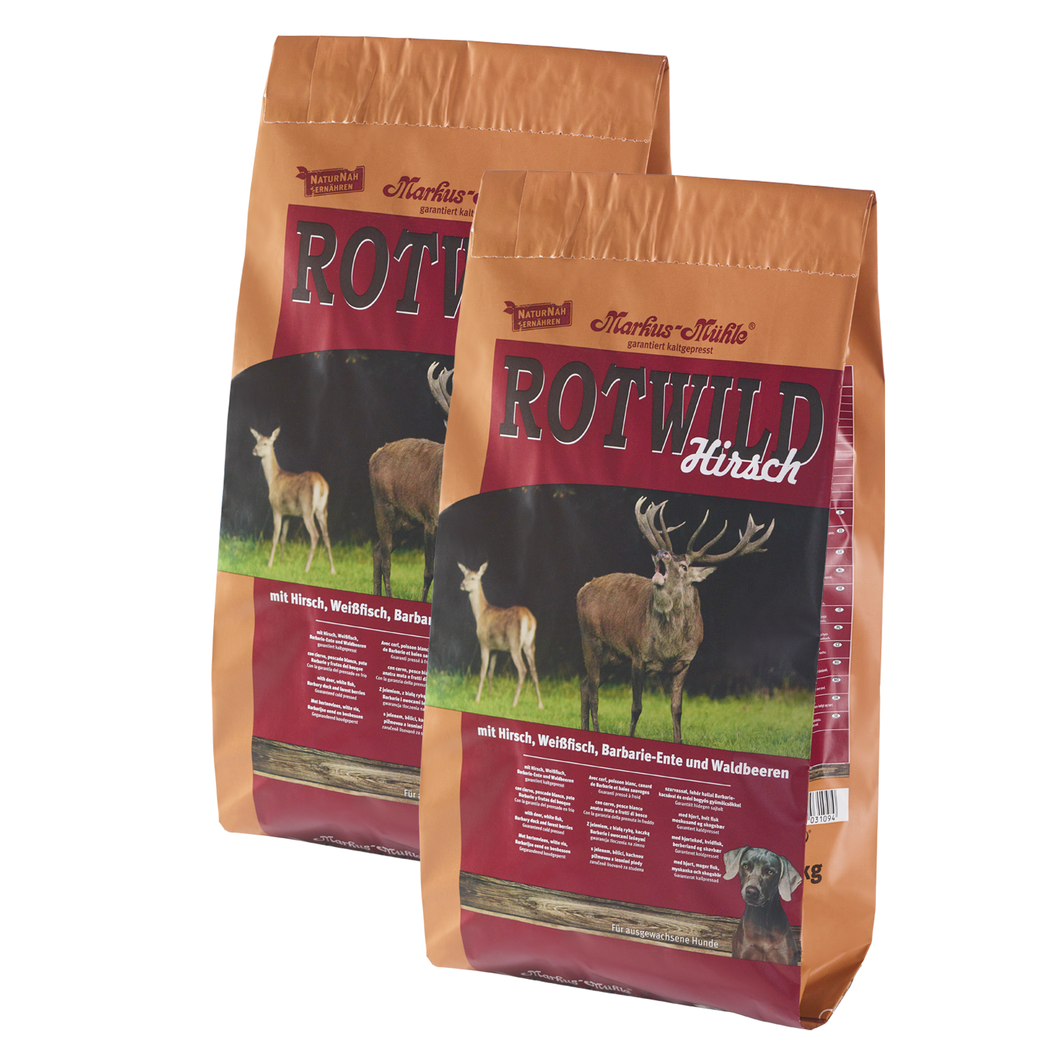 Doppelpack Markus-Mühle Rotwild 15 kg