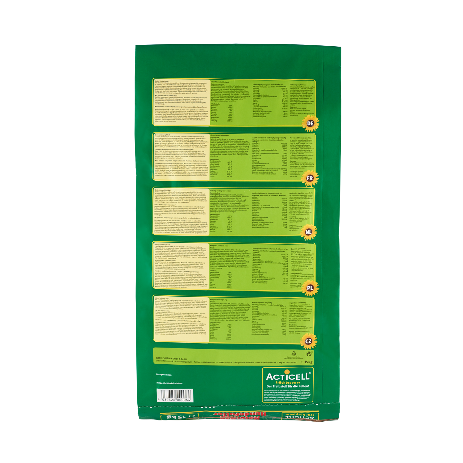 NaturNah Hundefutter 15 kg