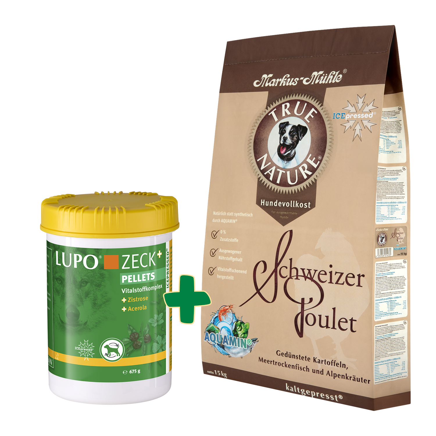 Saison-Paket Markus-Mühle TRUE NATURE 15 kg + LUPO Zeck+ 675g